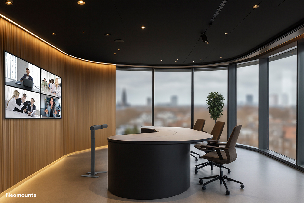 Neomounts AV80-500BL Supporto da pavimento per videobar - VESA - max 10 kg - universale